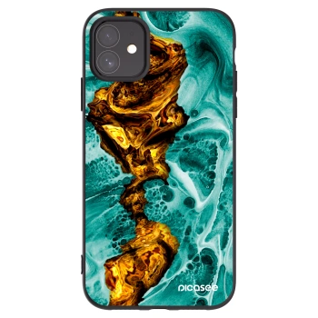 Picasee silikonový černý obal pro Apple iPhone 11 - Goldsky
