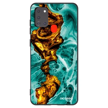 Picasee silikonový černý obal pro Samsung Galaxy A21s - Goldsky