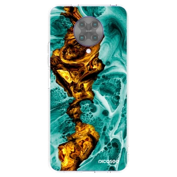 Picasee silikonový průhledný obal pro Xiaomi Poco F2 Pro - Goldsky