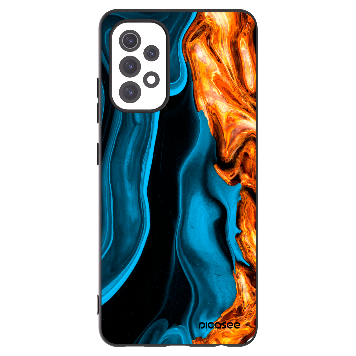 Picasee silikonový černý obal pro Samsung Galaxy A32 5G A326B - Gold blue
