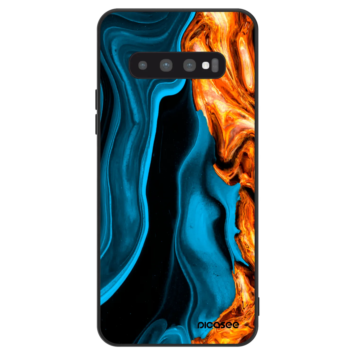 Picasee ULTIMATE CASE pro Samsung Galaxy S10 G973 - Gold blue