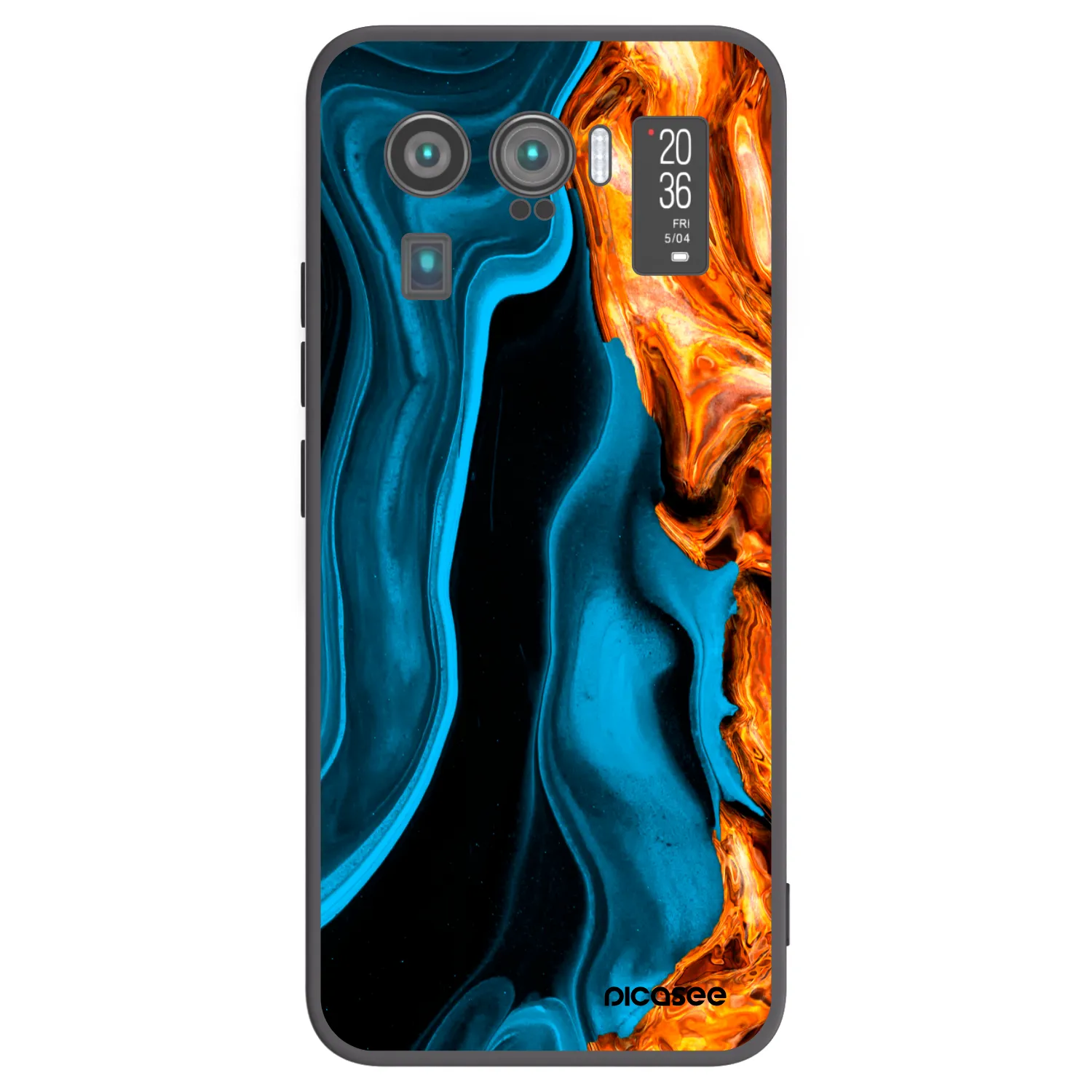 Picasee silikonový černý obal pro Xiaomi Mi 11 Ultra - Gold blue