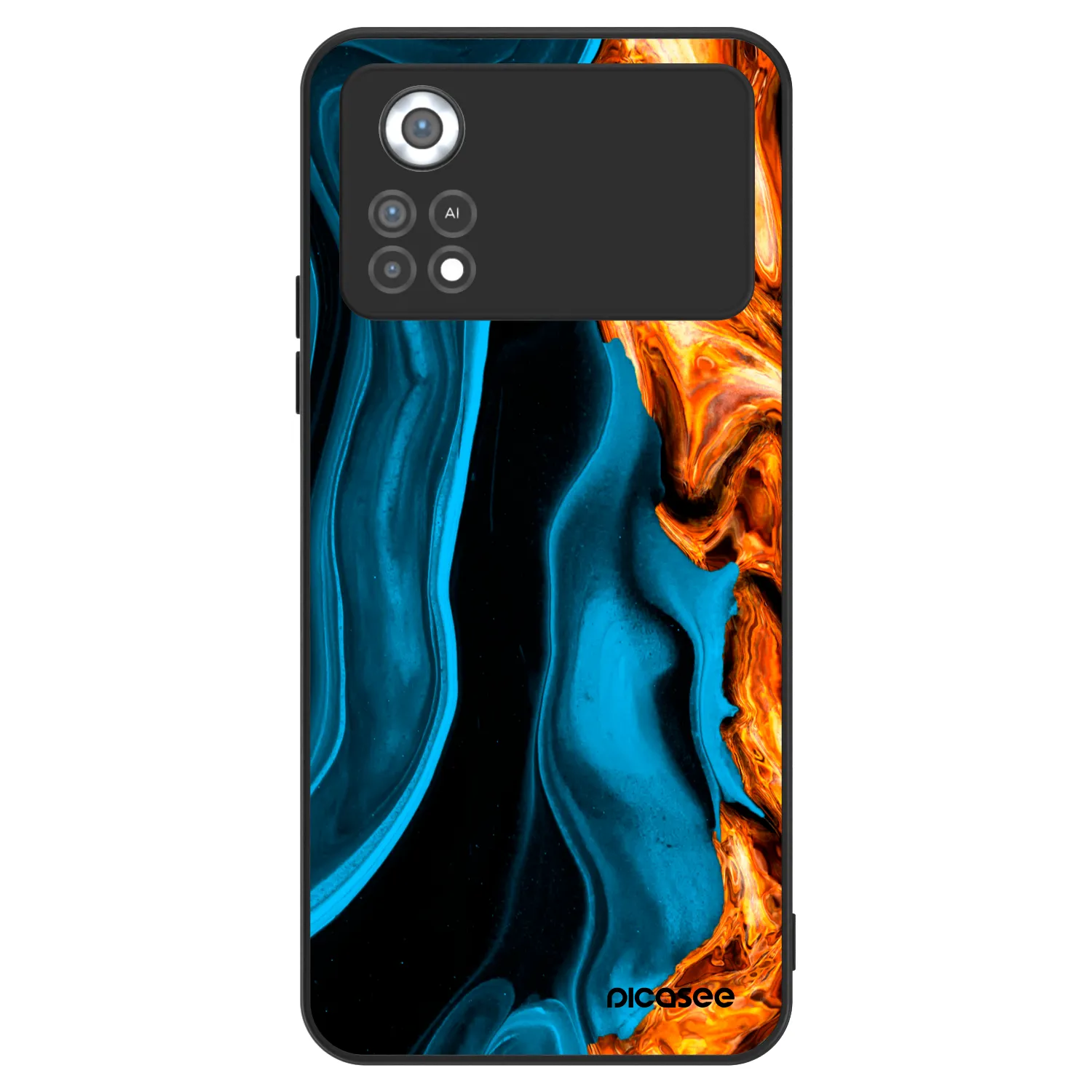 Picasee ULTIMATE CASE pro Xiaomi Poco X4 Pro 5G - Gold blue