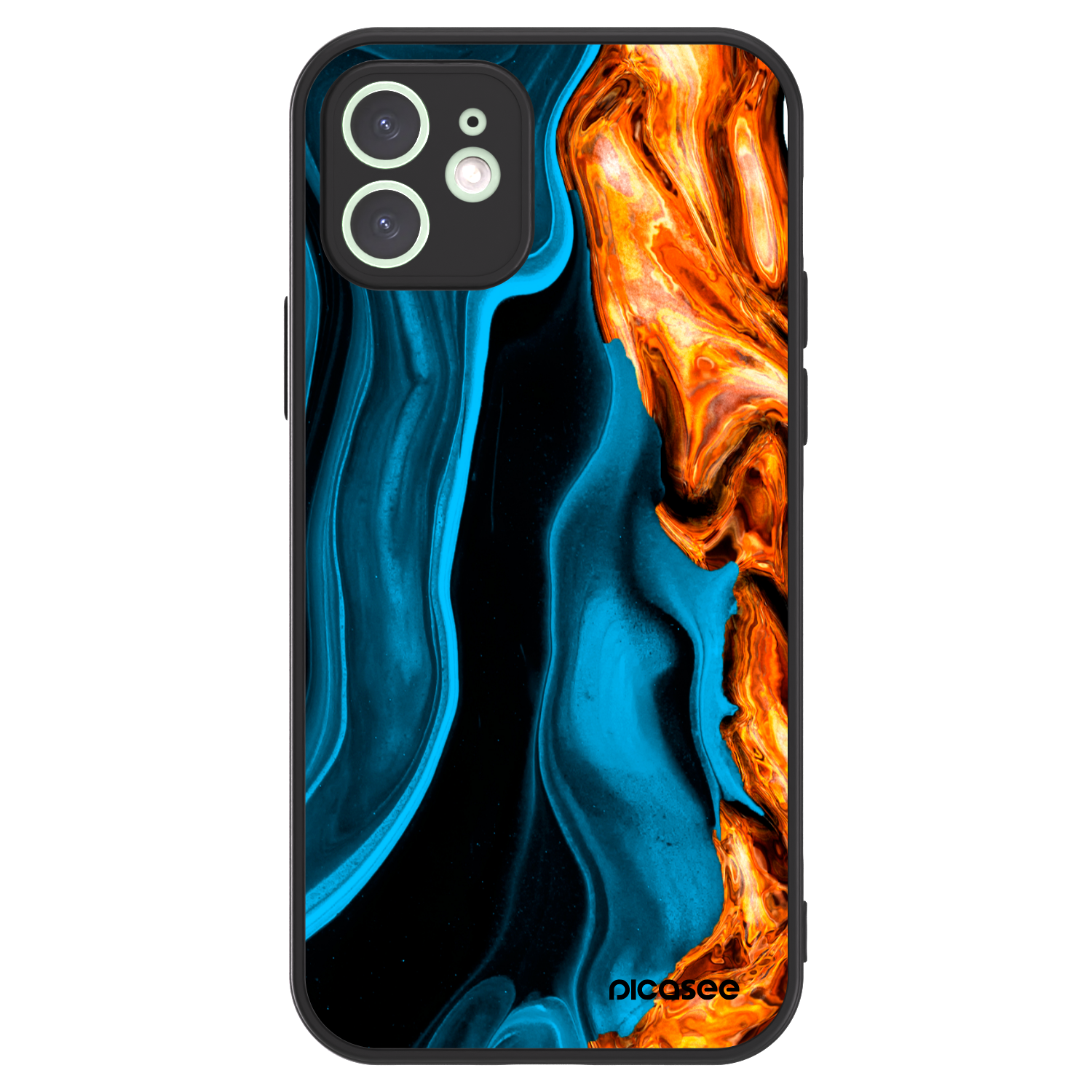 Picasee ULTIMATE CASE MagSafe pro Apple iPhone 12 - Gold blue