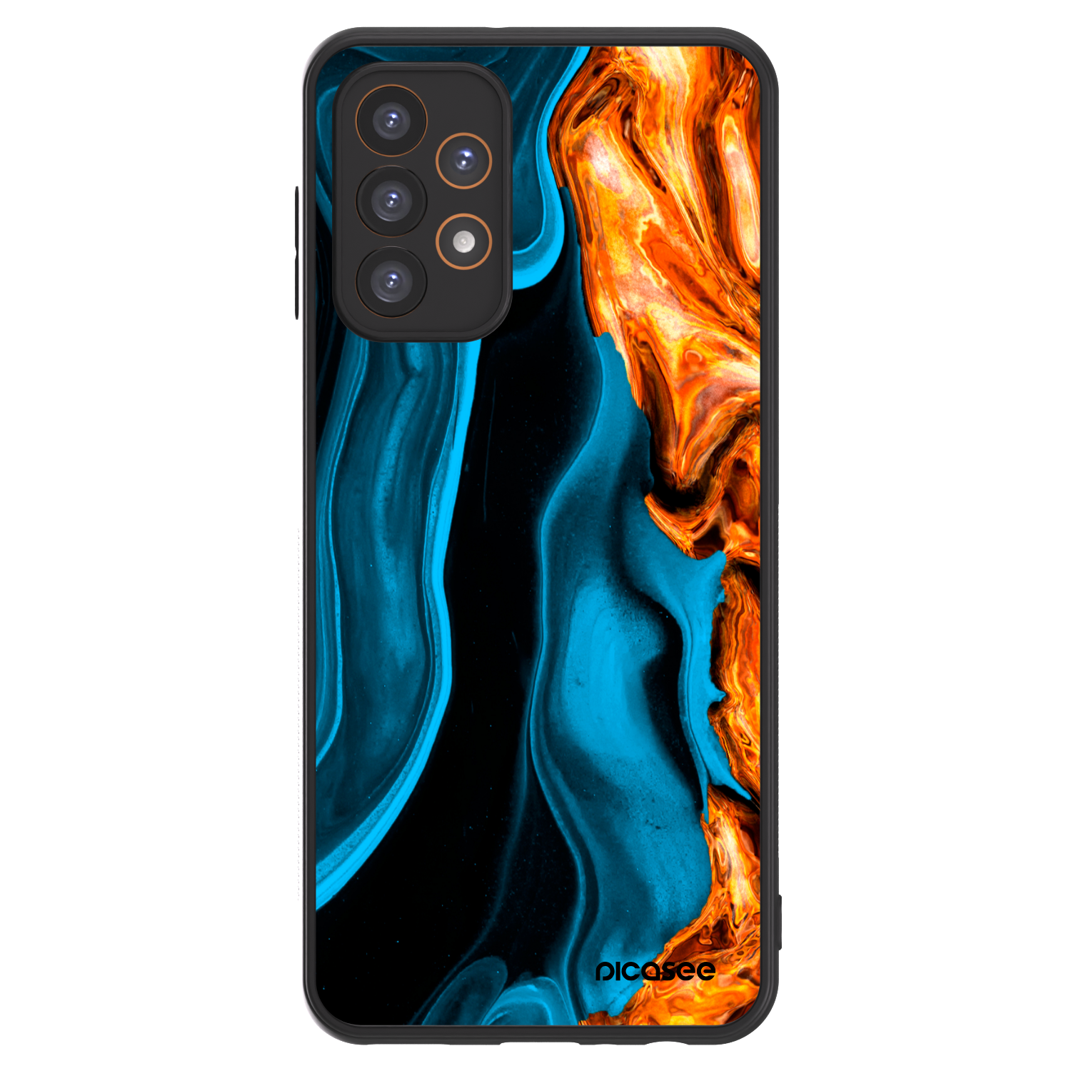 Picasee ULTIMATE CASE pro Samsung Galaxy A23 A236B 5G - Gold blue