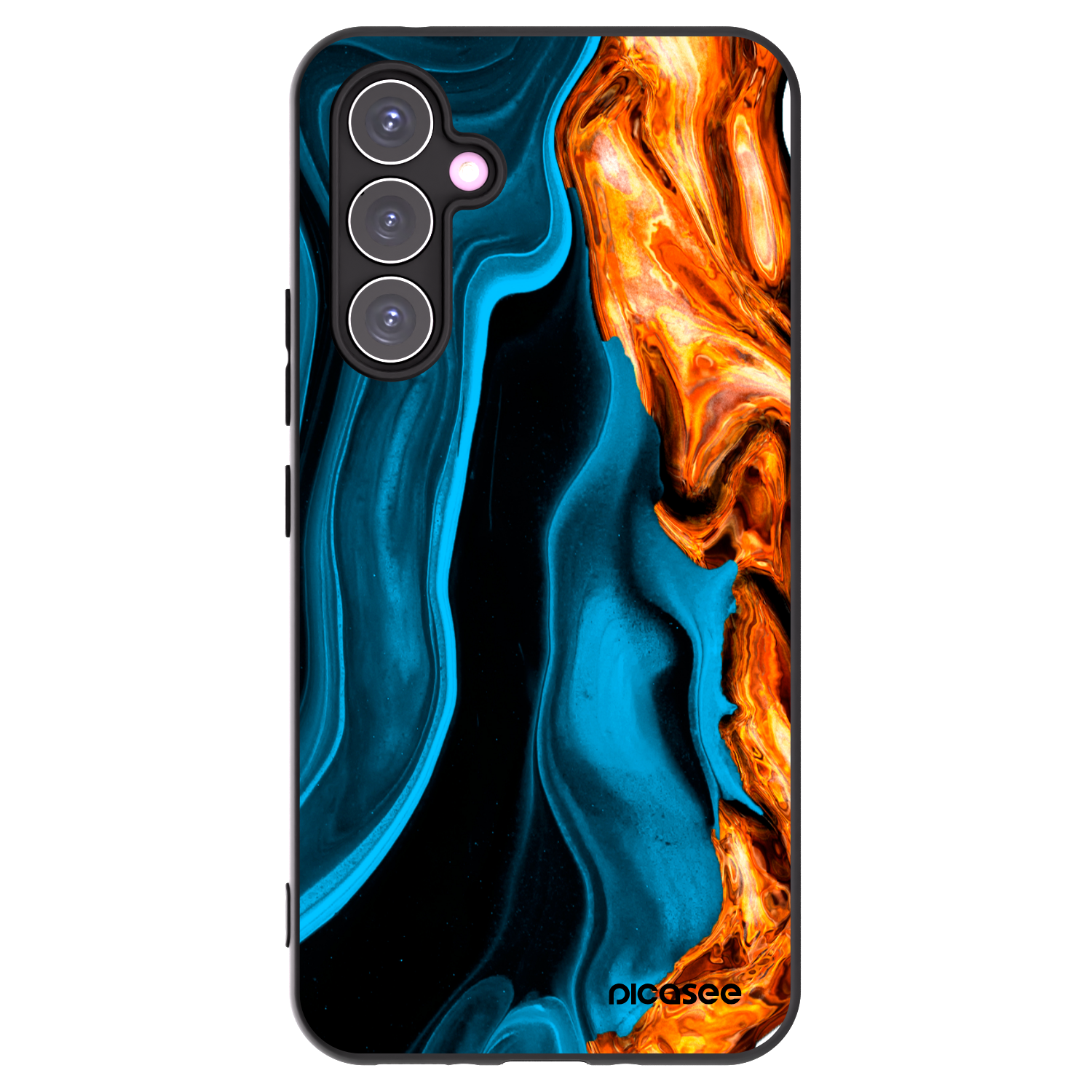 Picasee silikonový černý obal pro Samsung Galaxy A54 5G A546B - Gold blue