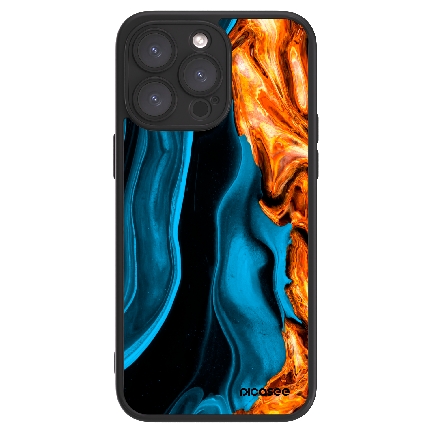 Picasee ULTIMATE CASE pro Apple iPhone 15 Pro Max - Gold blue