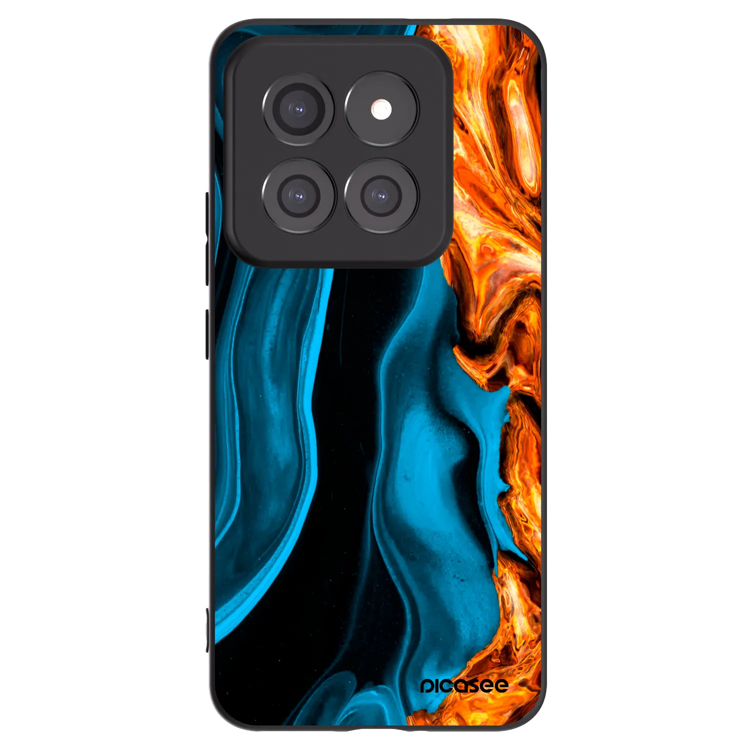 Picasee silikonový černý obal pro Xiaomi 14 Pro - Gold blue
