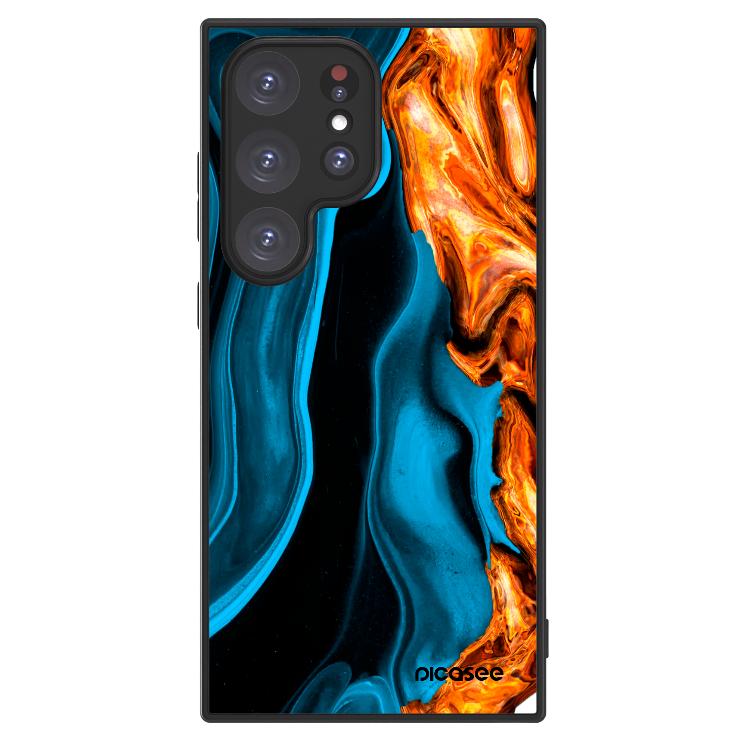 Picasee ULTIMATE CASE pro Samsung Galaxy S24 Ultra S928B 5G - Gold blue