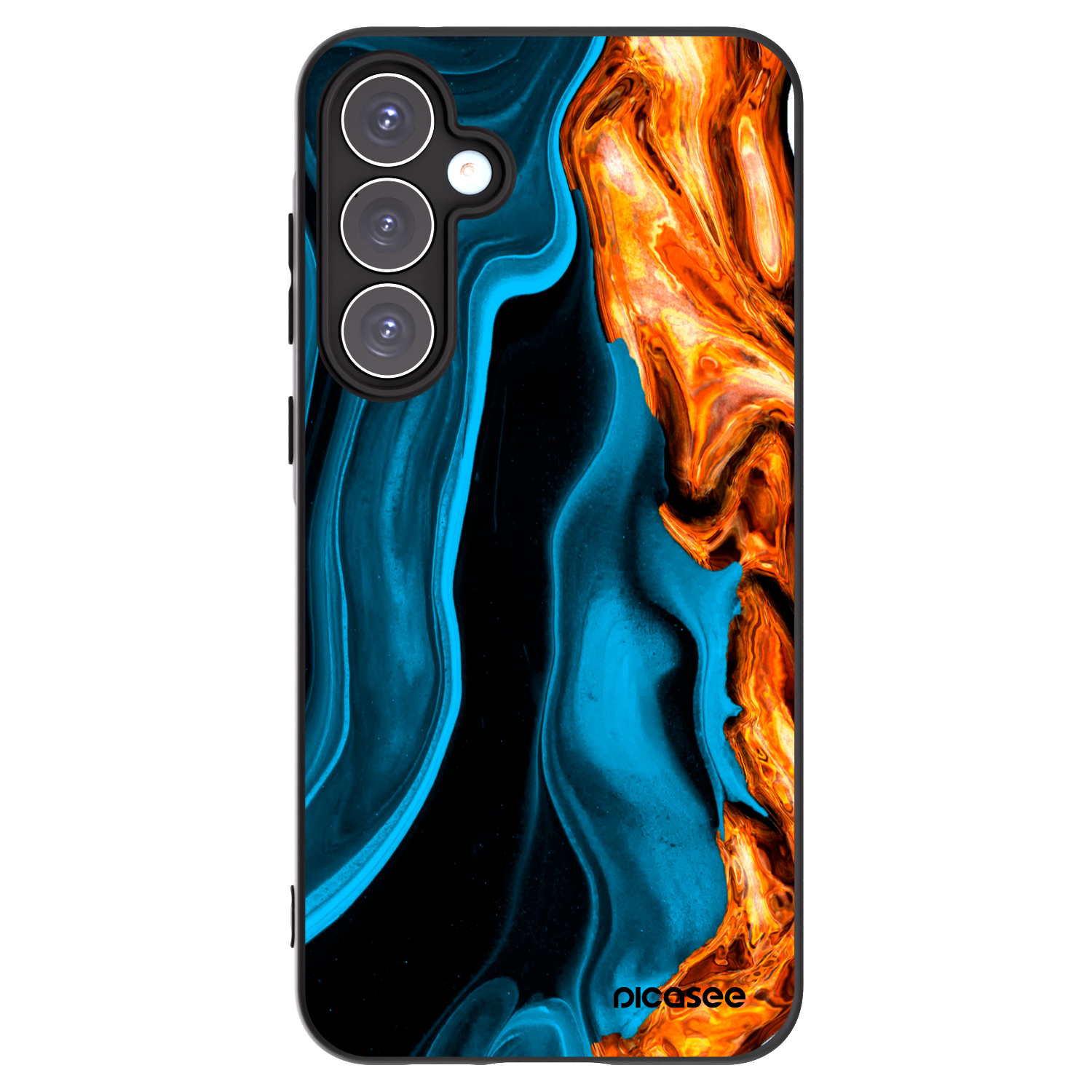 Picasee silikonový černý obal pro Samsung Galaxy A55 5G A556B - Gold blue