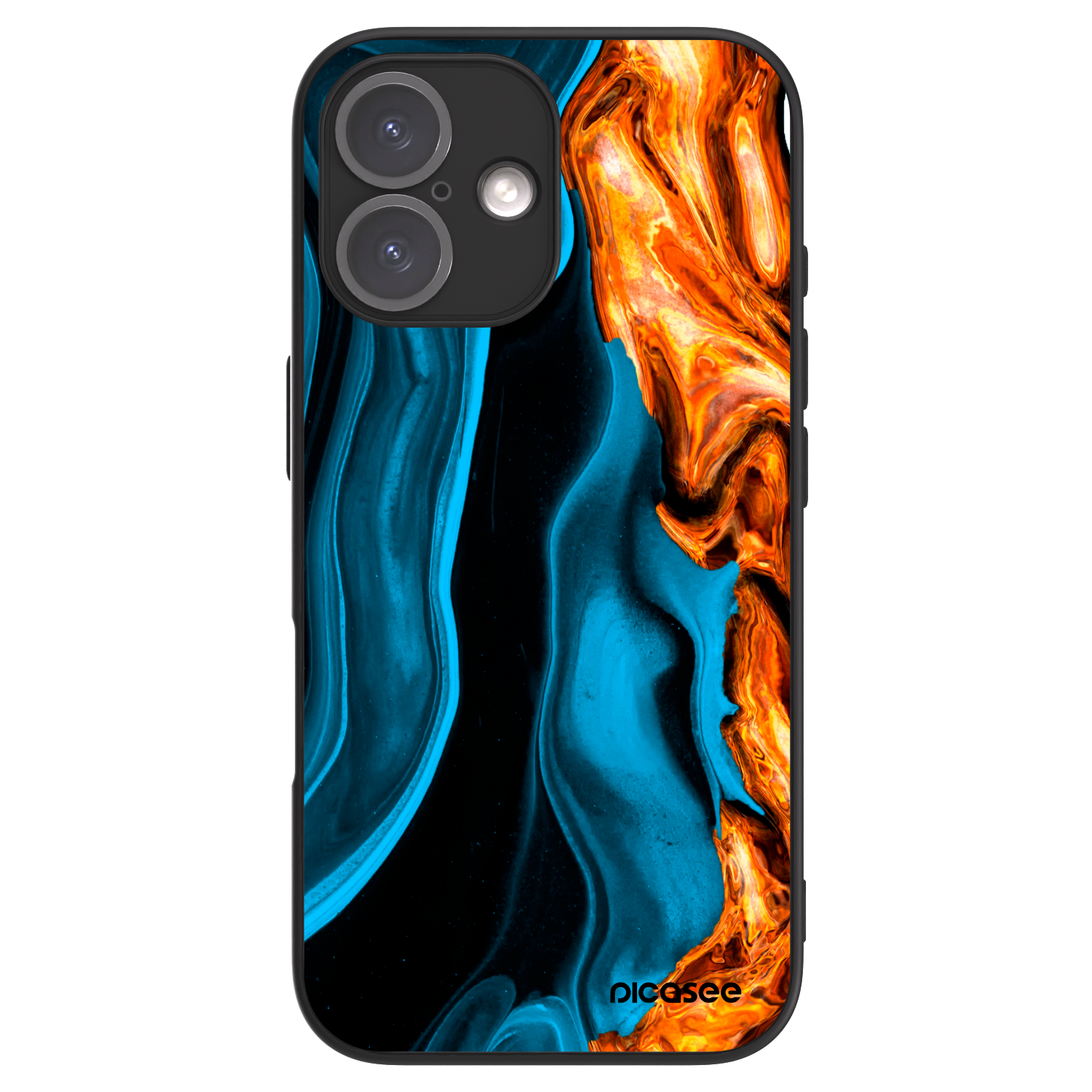 Picasee ULTIMATE CASE pro Apple iPhone 16 - Gold blue