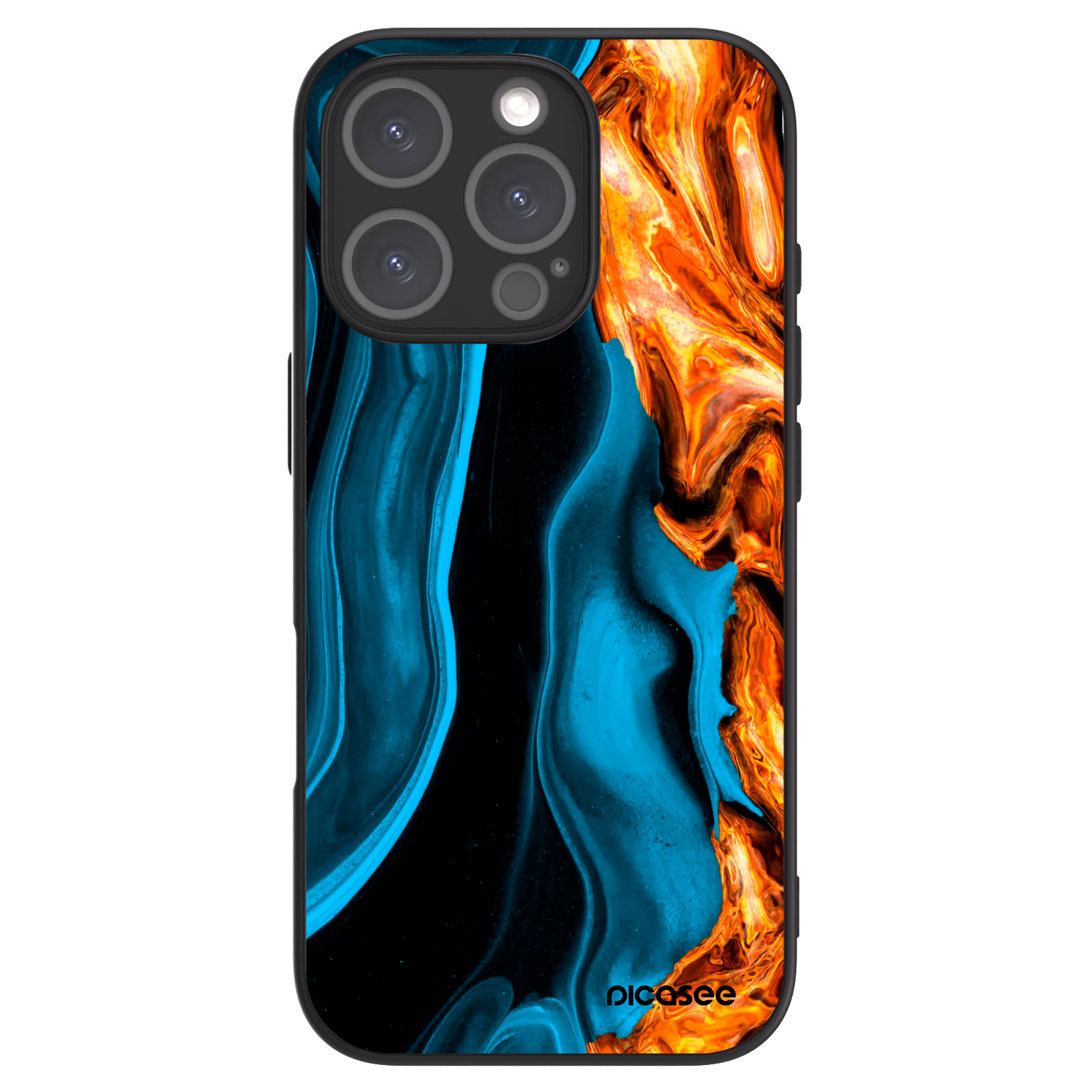 Picasee ULTIMATE CASE pro Apple iPhone 16 Pro - Gold blue