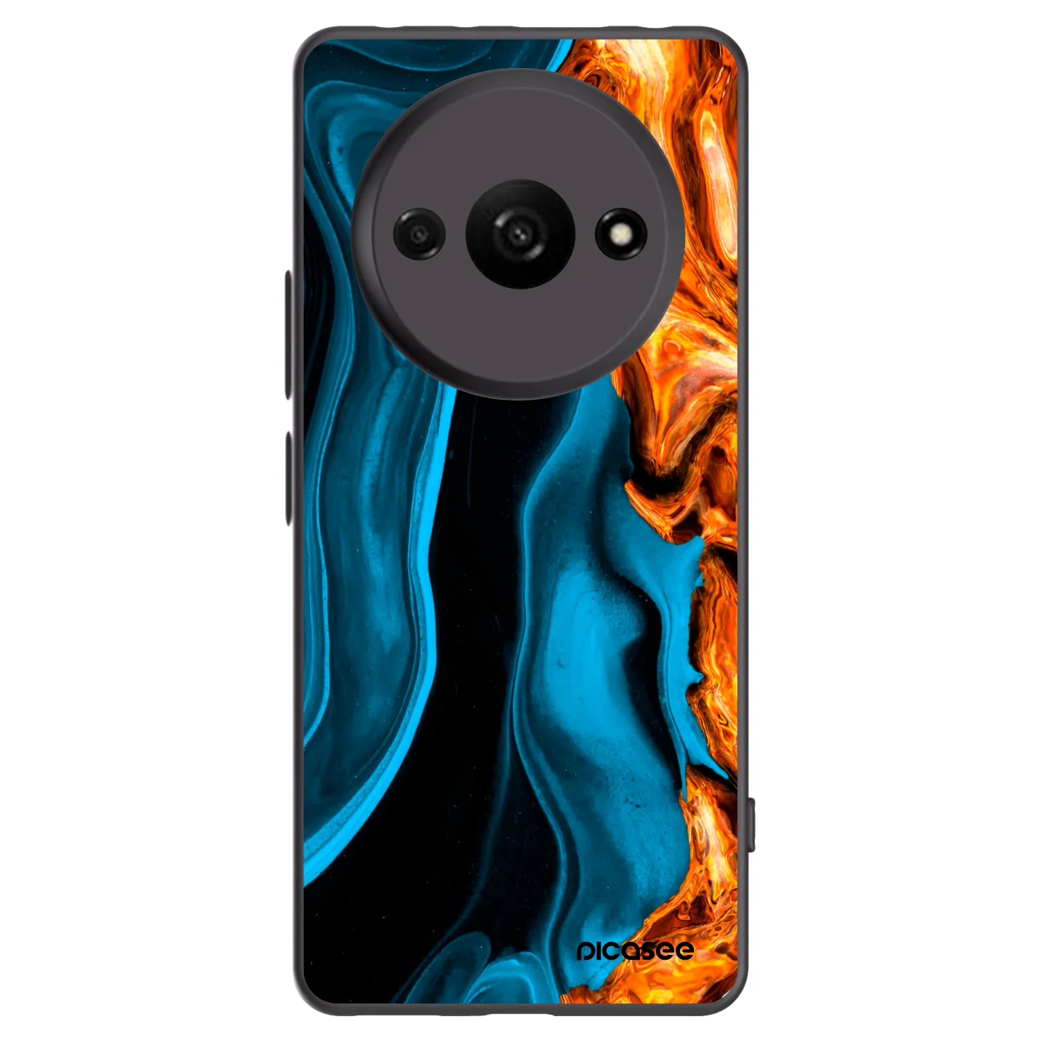 Picasee silikonový černý obal pro Xiaomi Redmi A3 - Gold blue