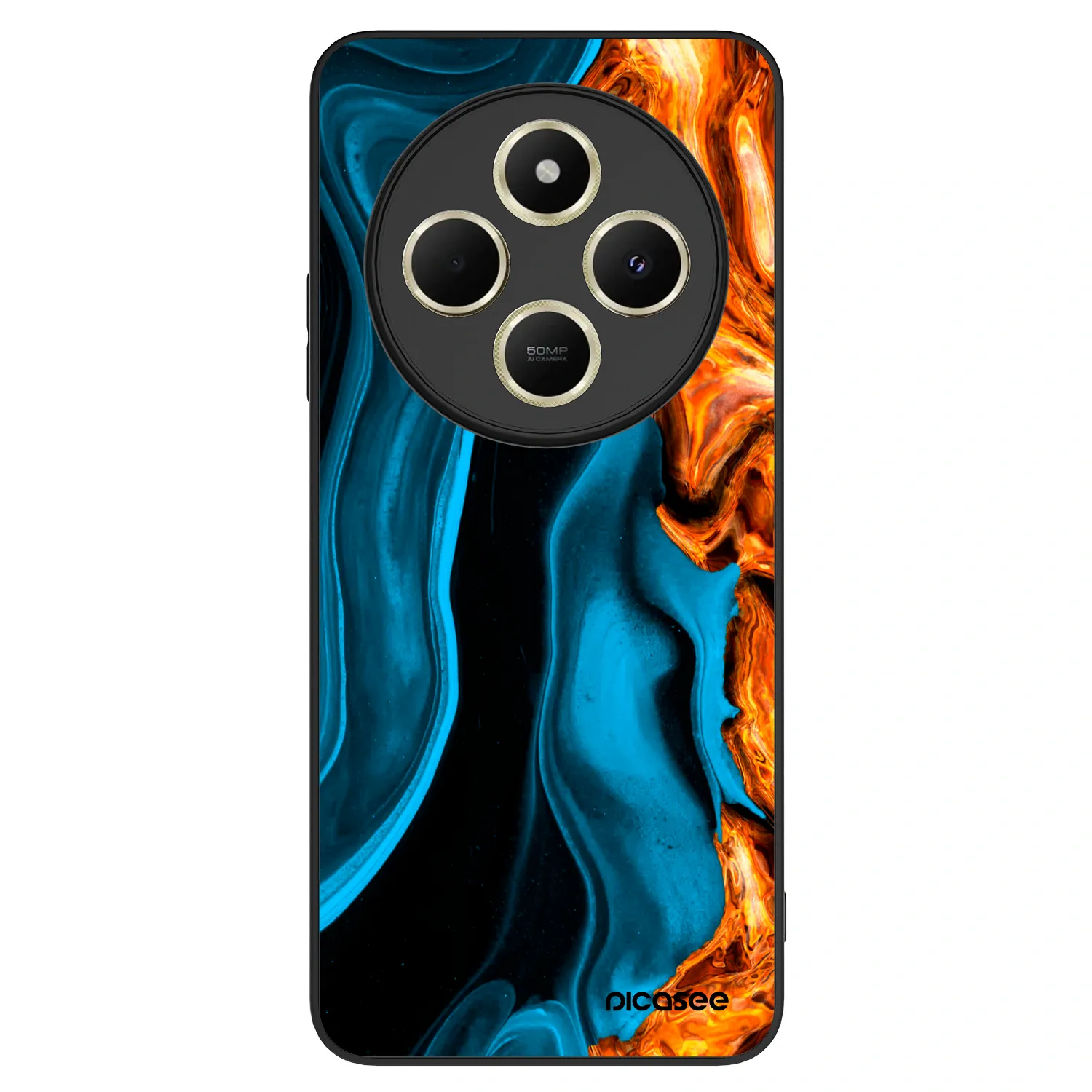 Picasee ULTIMATE CASE pro Xiaomi Redmi 14C - Gold blue