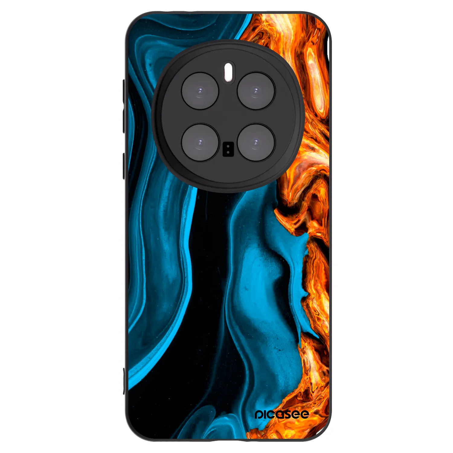 Picasee silikonový černý obal pro Honor Magic7 Pro 5G - Gold blue