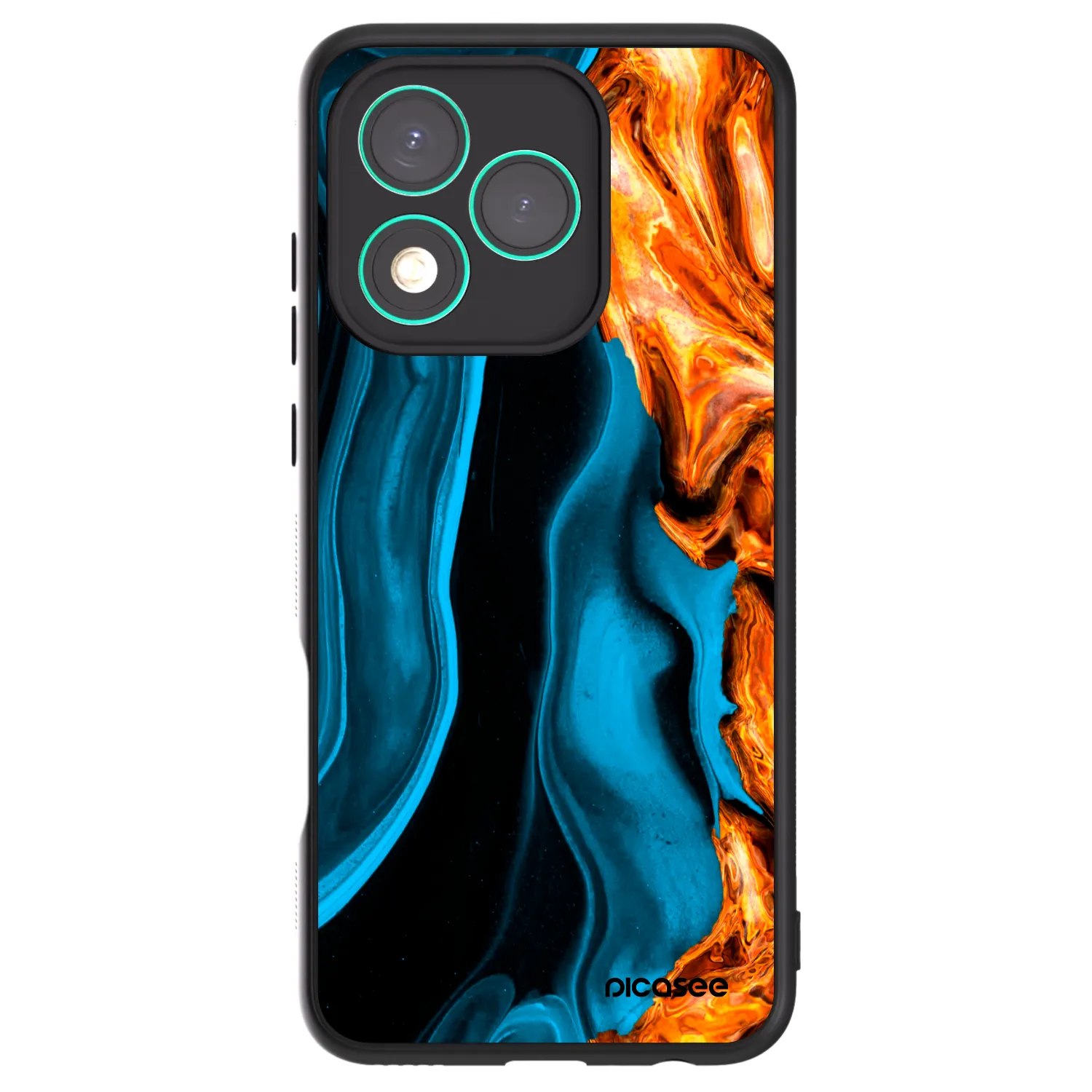Picasee ULTIMATE CASE pro Honor 400 Lite 5G - Gold blue