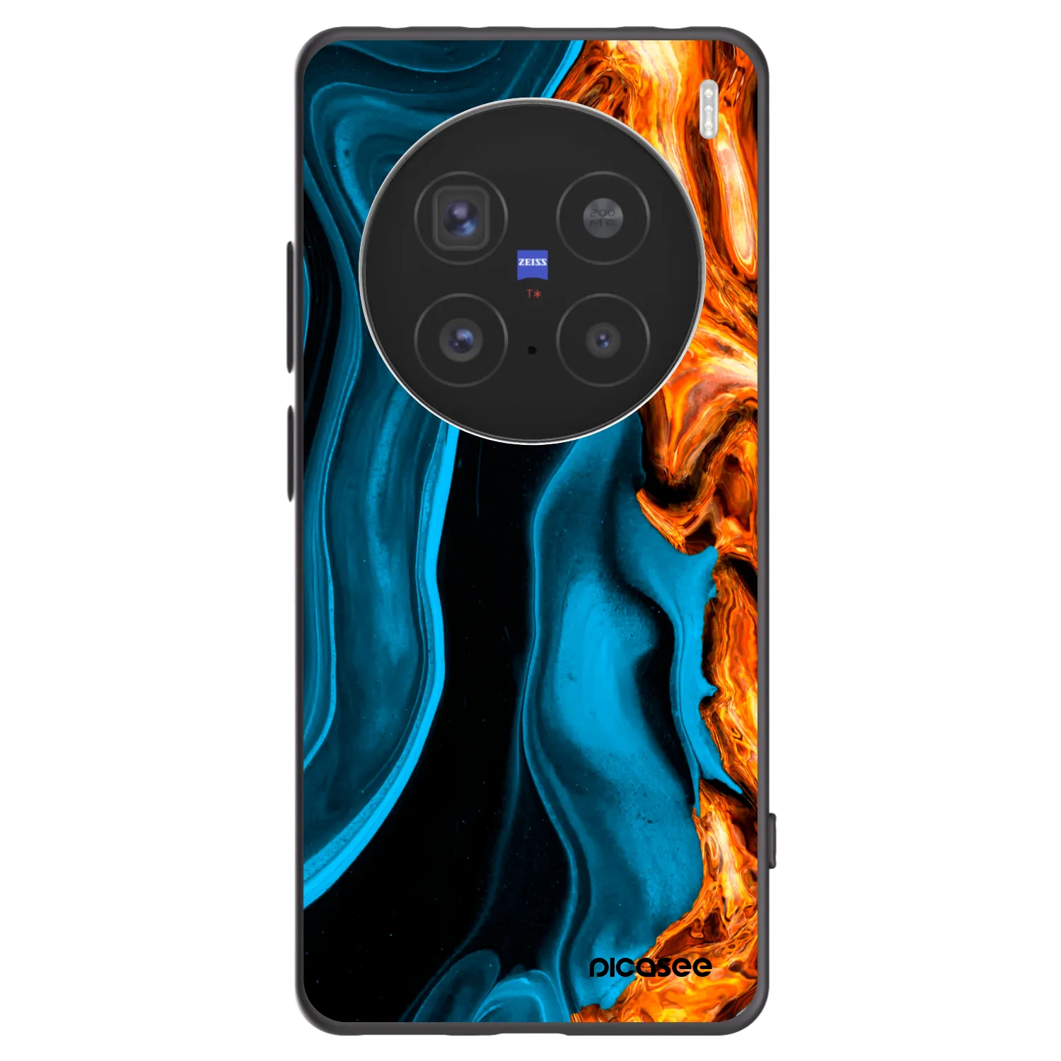 Picasee silikonový černý obal pro Vivo X200 Pro - Gold blue