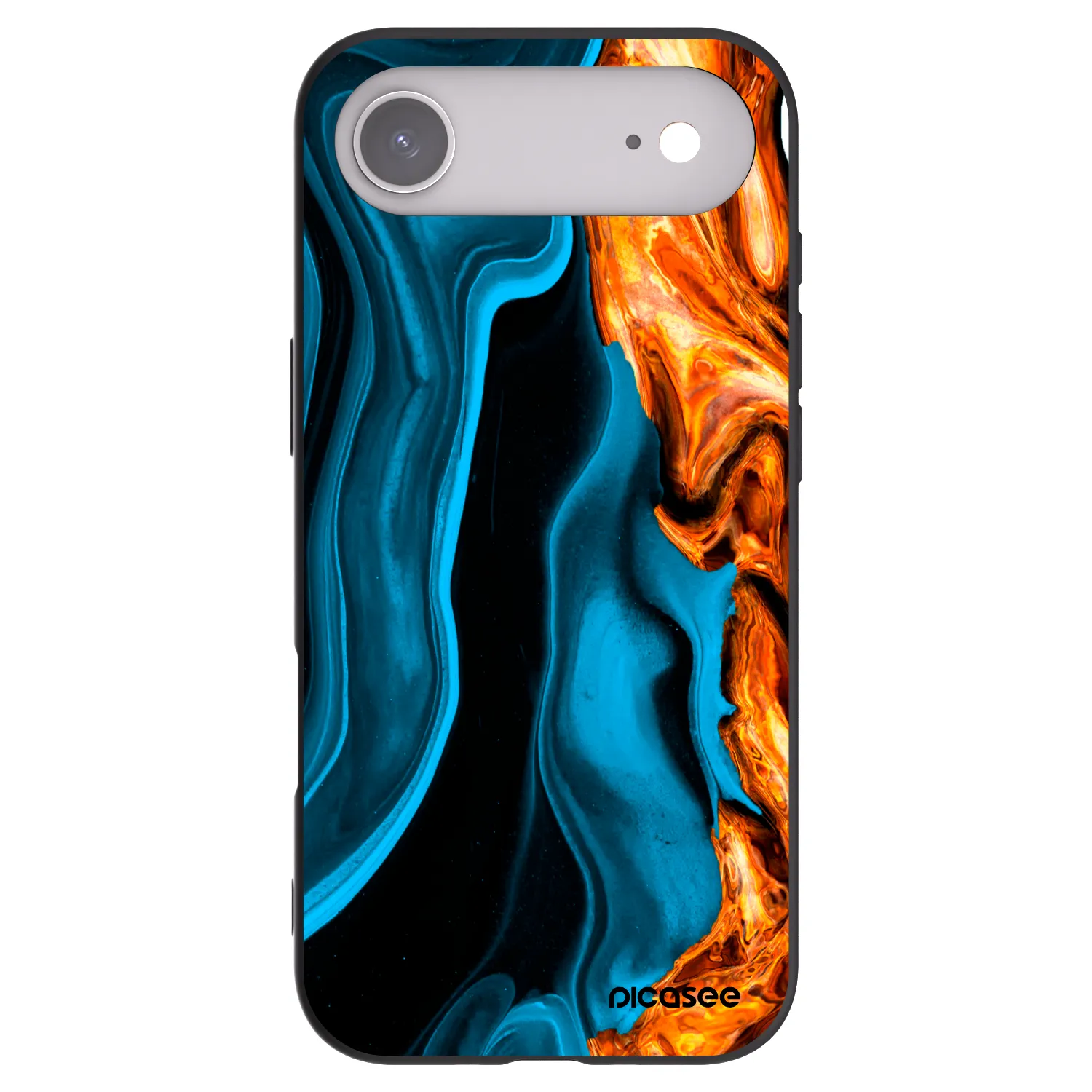 Picasee silikonový černý obal pro Apple iPhone Air - Gold blue