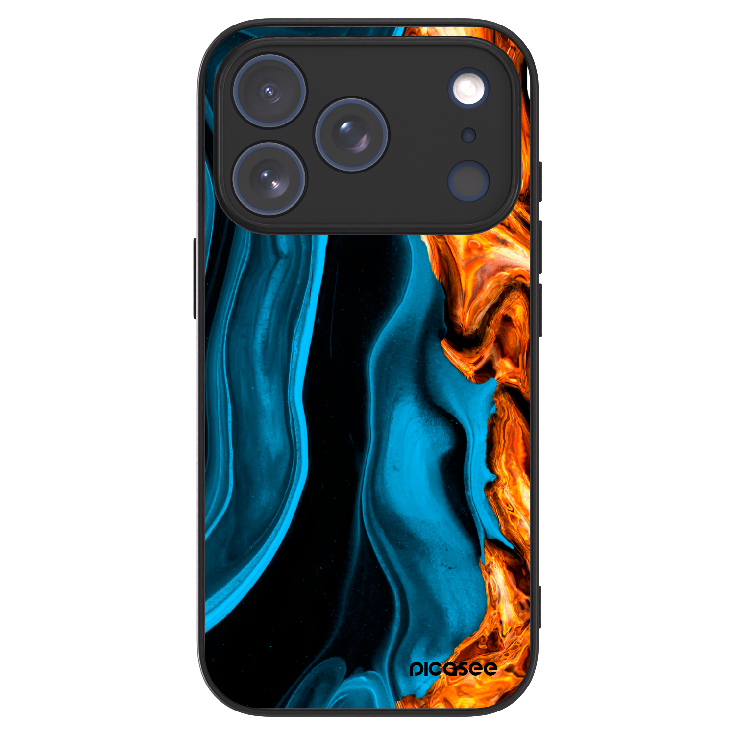 Picasee ULTIMATE CASE MagSafe pro Apple iPhone 17 Pro - Gold blue