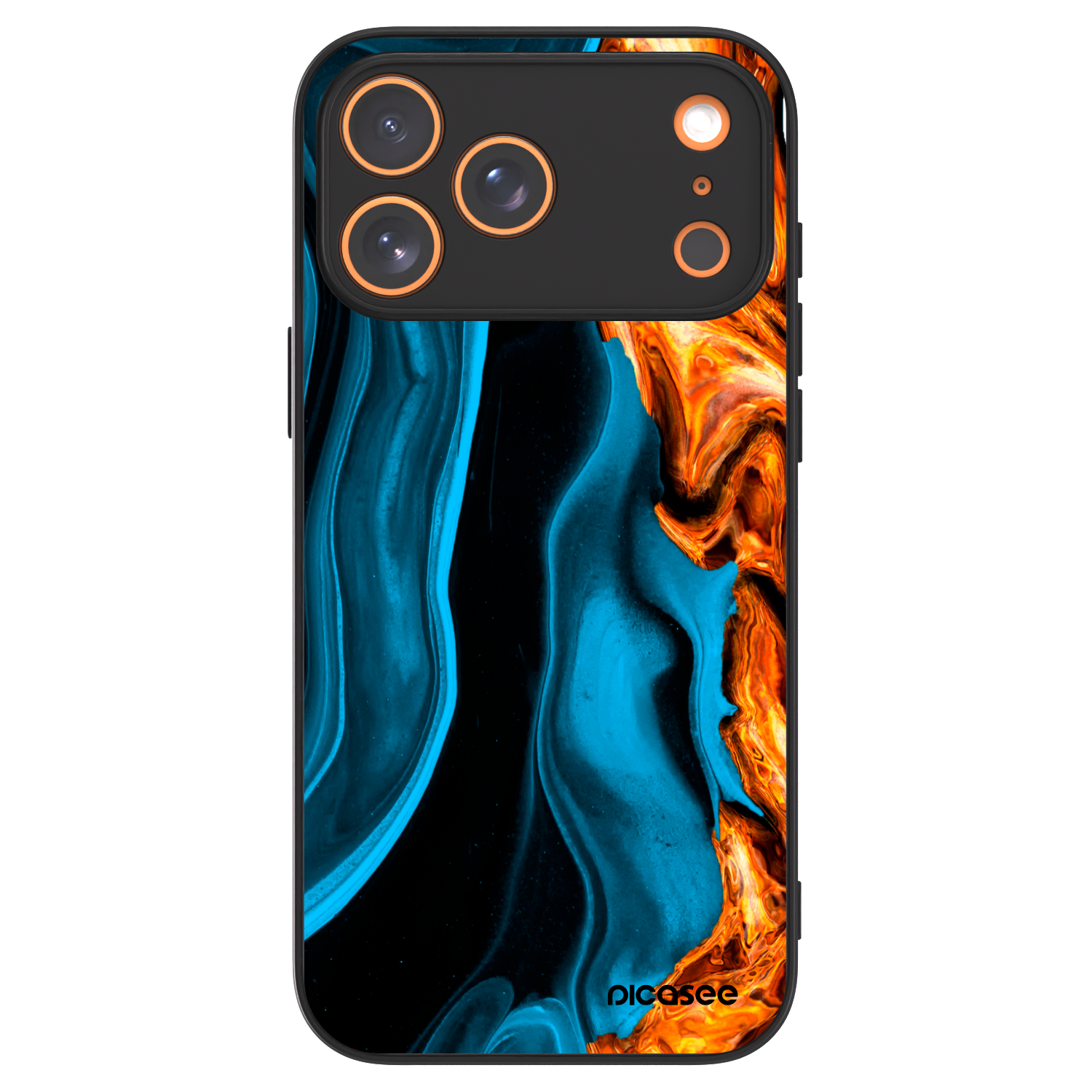 Picasee ULTIMATE CASE MagSafe pro Apple iPhone 17 Pro Max - Gold blue