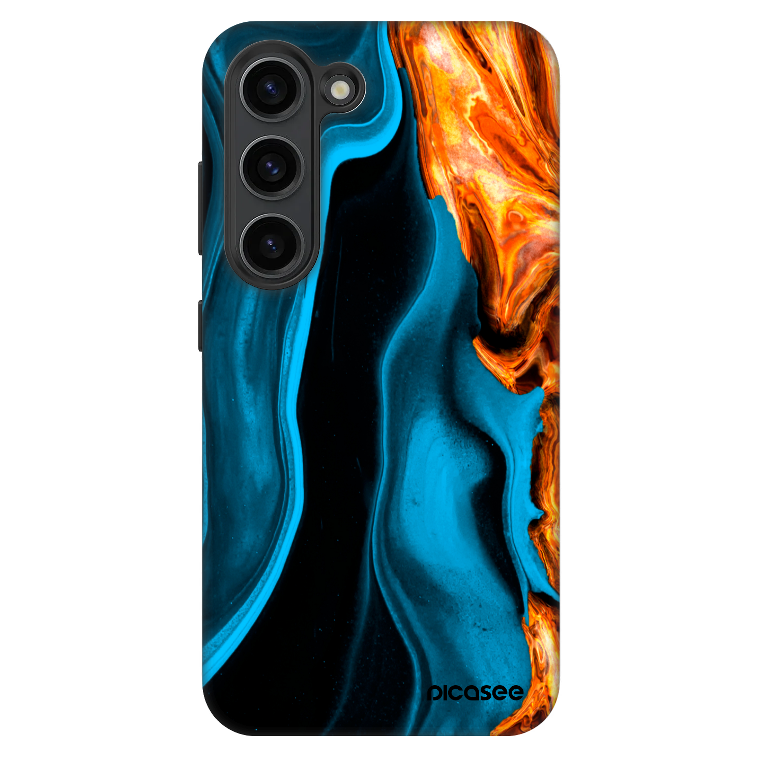 Picasee Fashion Case pro Samsung Galaxy S23+ 5G - Gold blue