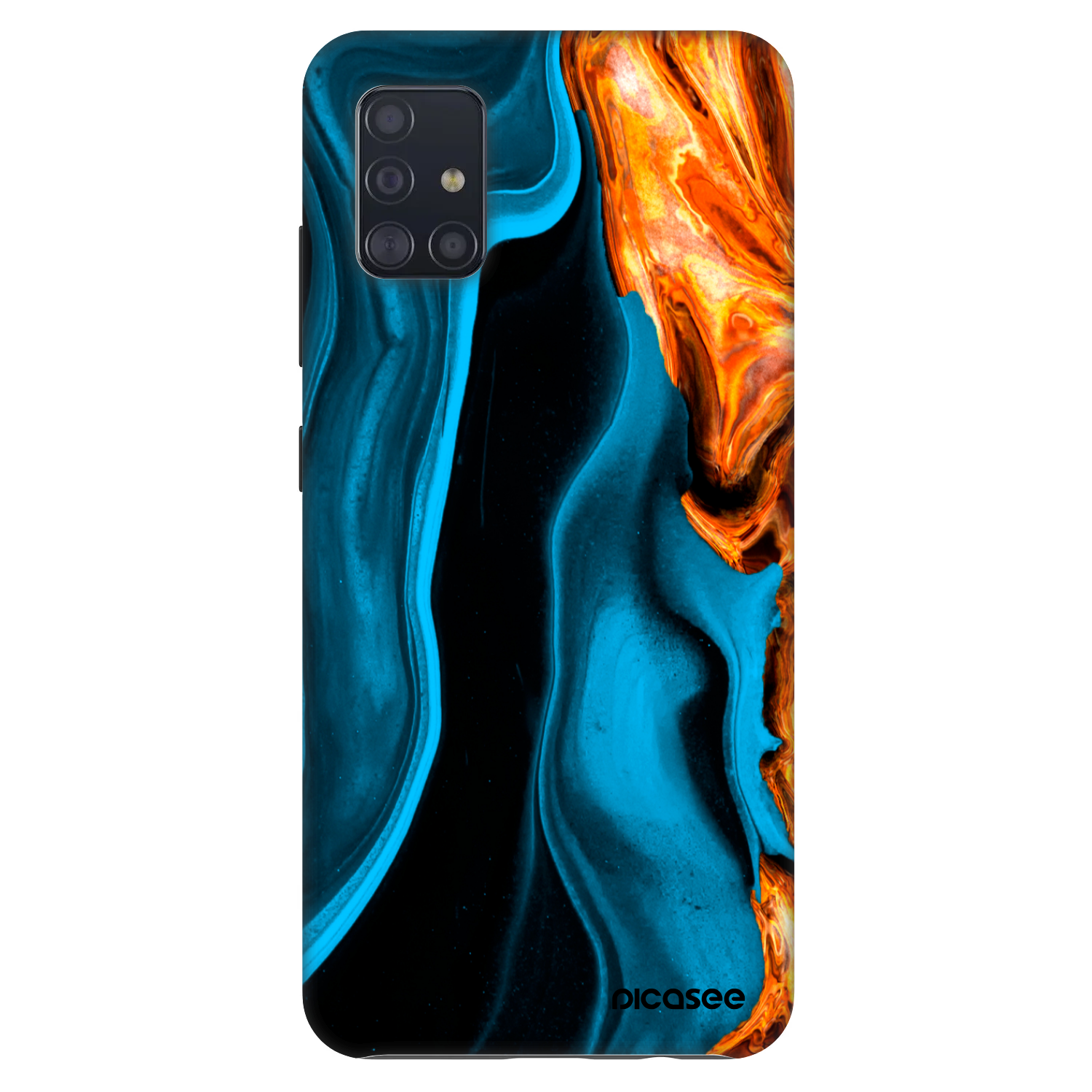 Picasee Fashion Case pro Samsung Galaxy A51 A515F - Gold blue