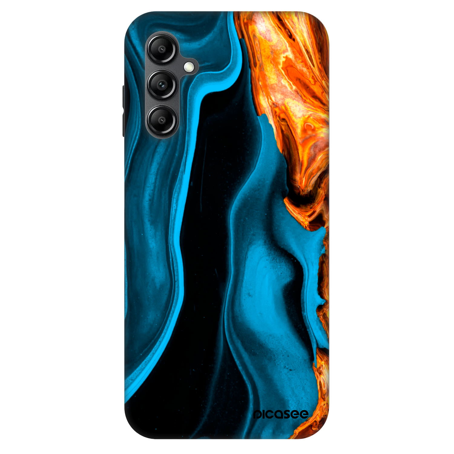 Picasee Fashion Case pro Samsung Galaxy A14 5G A146P - Gold blue