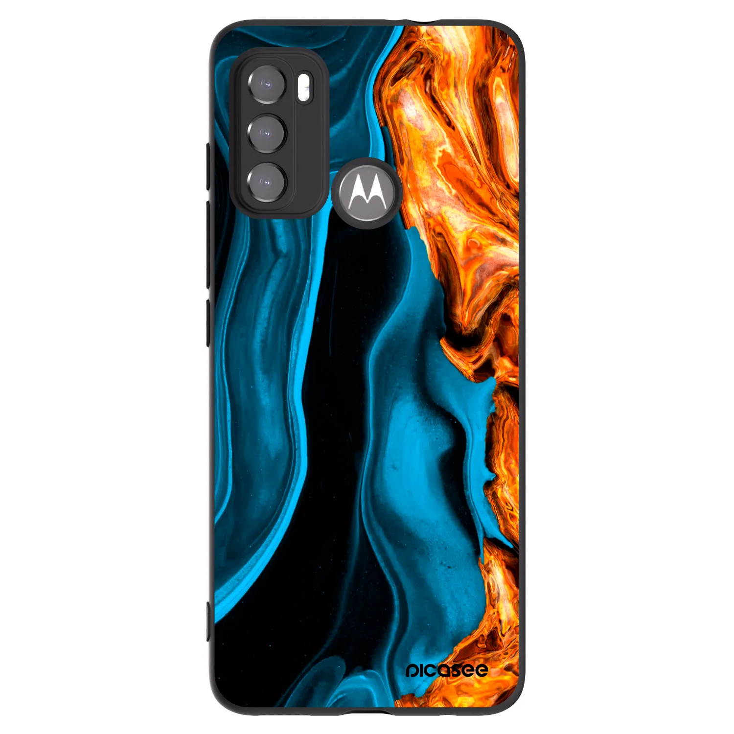 Picasee silikonový černý obal pro Motorola Edge 60 5G - Gold blue