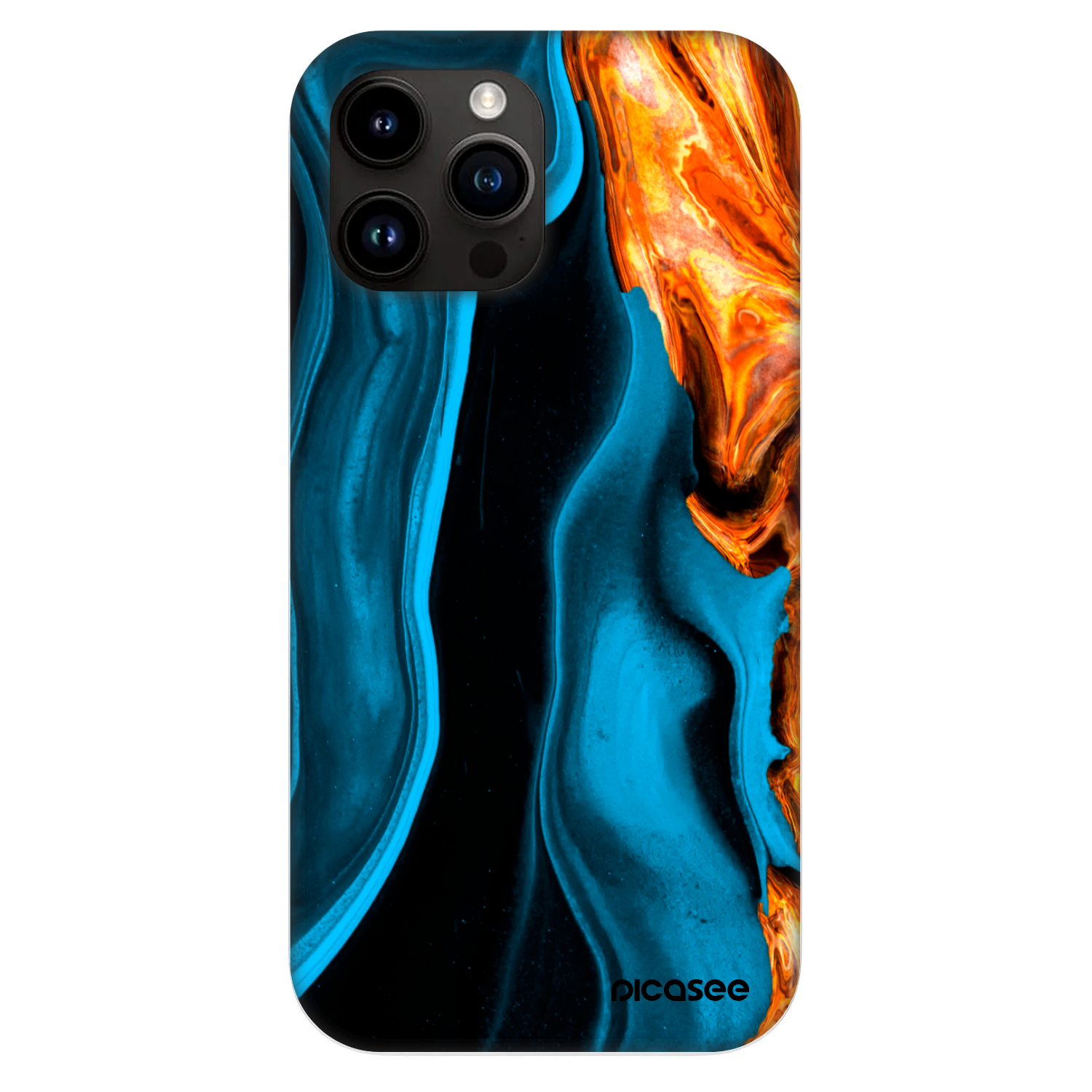 Picasee Fashion Case MagSafe Apple iPhone 13 Pro Max - Gold blue