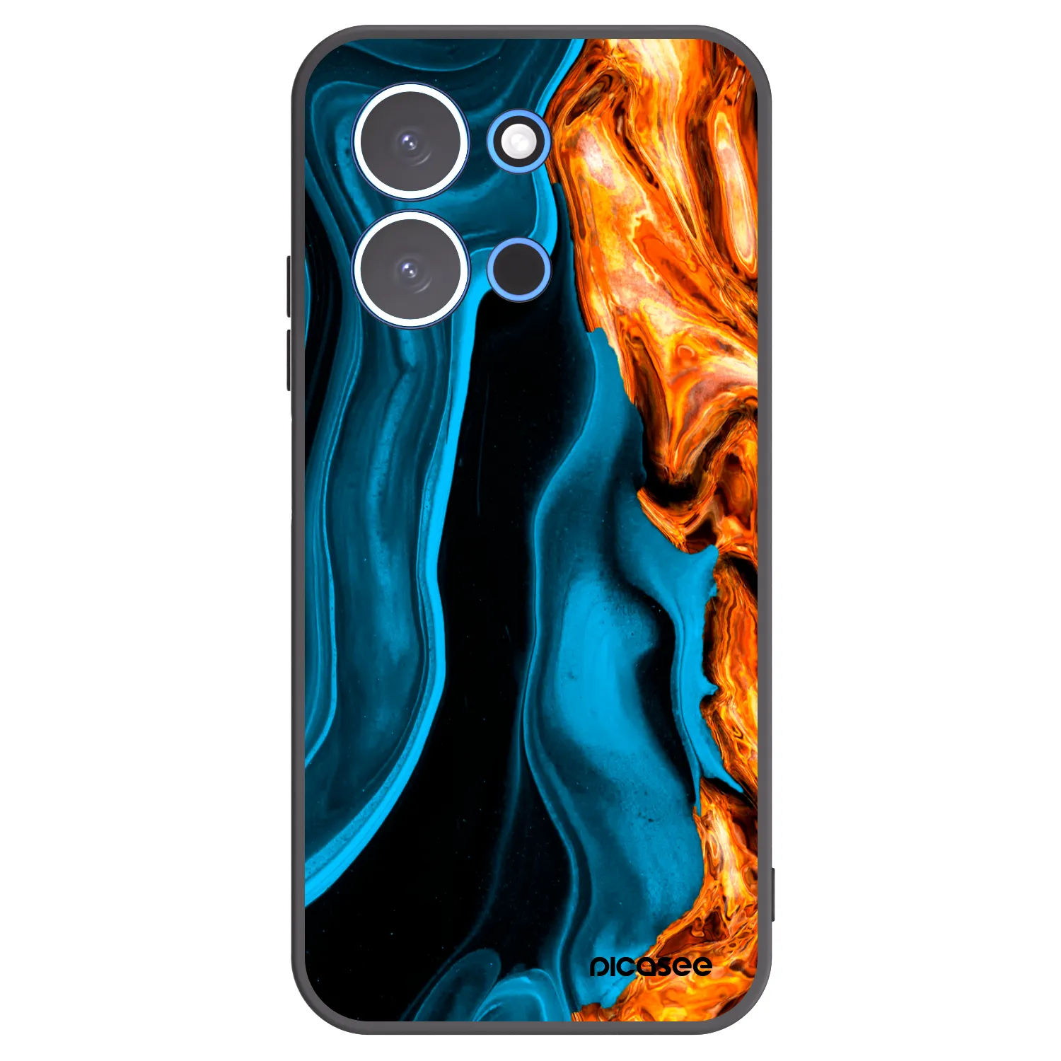 Picasee silikonový černý obal pro Xiaomi Redmi 15C 4G - Gold blue