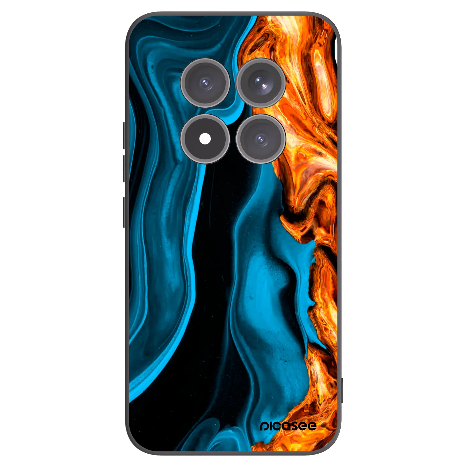 Picasee silikonový černý obal pro Xiaomi Redmi Note 15 Pro+ - Gold blue