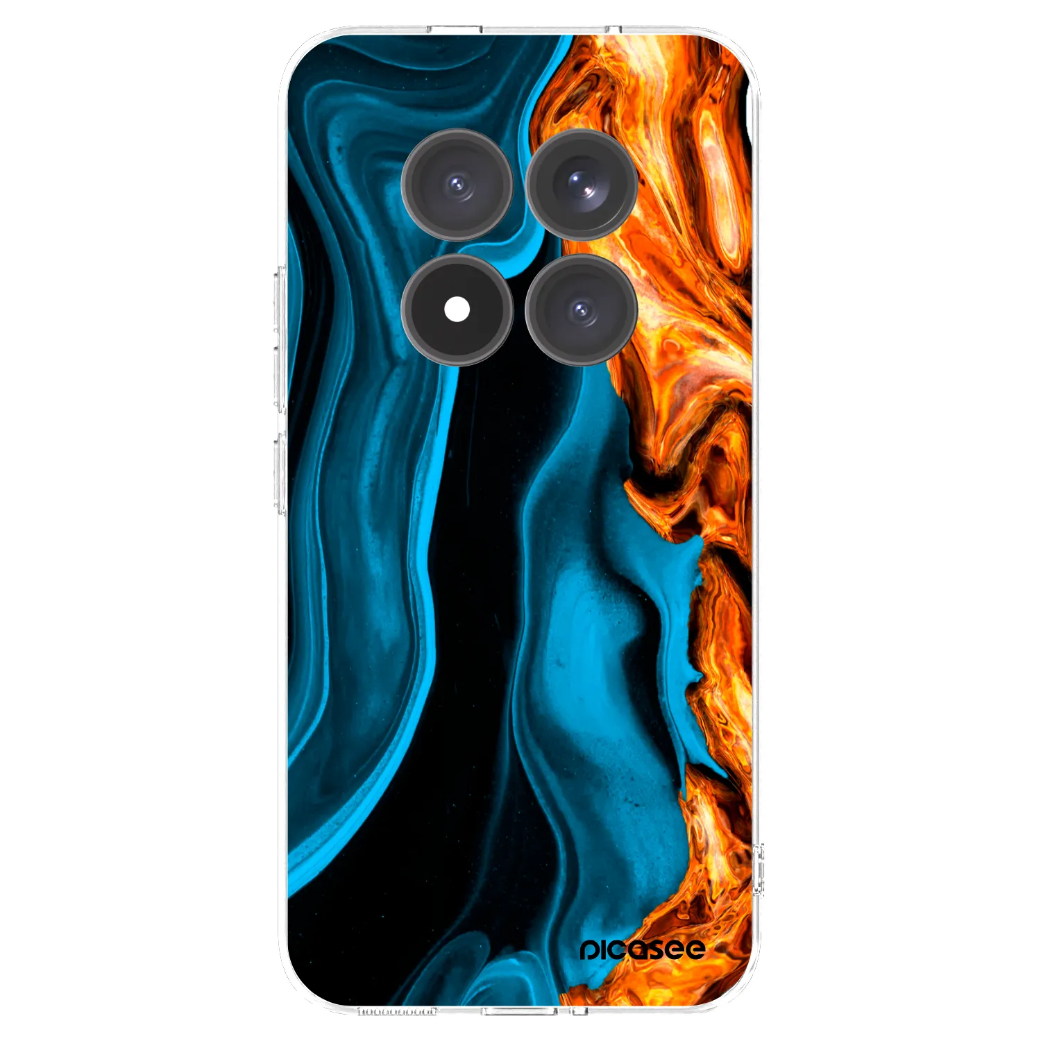Picasee silikonový průhledný obal pro Xiaomi Redmi Note 15 Pro+ - Gold blue