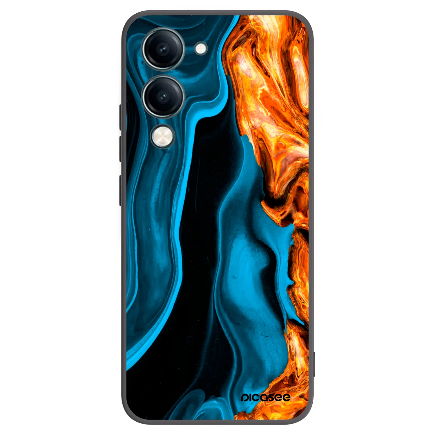 Picasee silikonový černý obal pro Vivo Y29s 5G - Gold blue