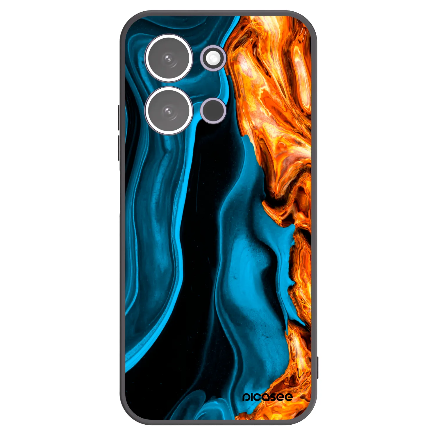 Picasee silikonový černý obal pro Xiaomi Redmi 15C 5G - Gold blue