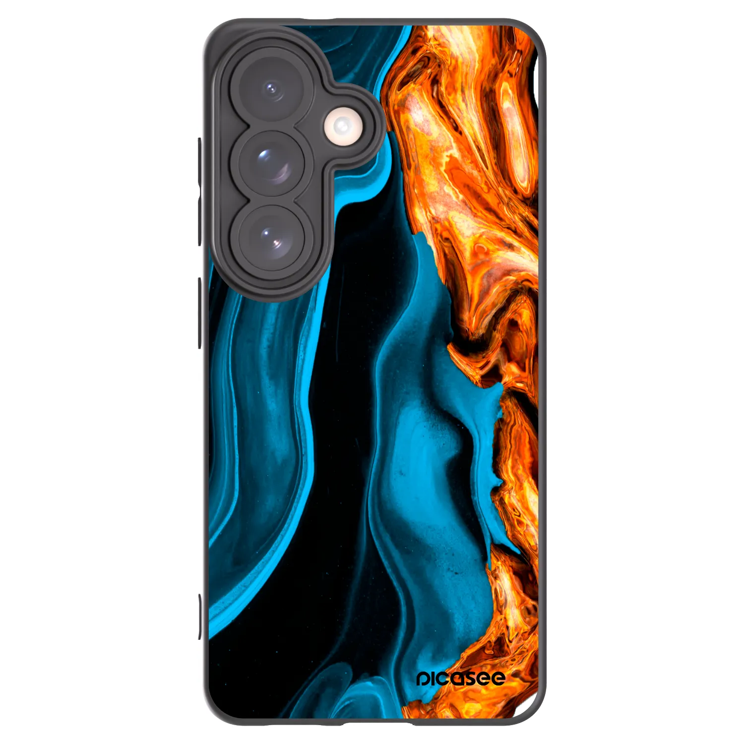 Picasee silikonový černý obal pro Samsung Galaxy S26 - Gold blue
