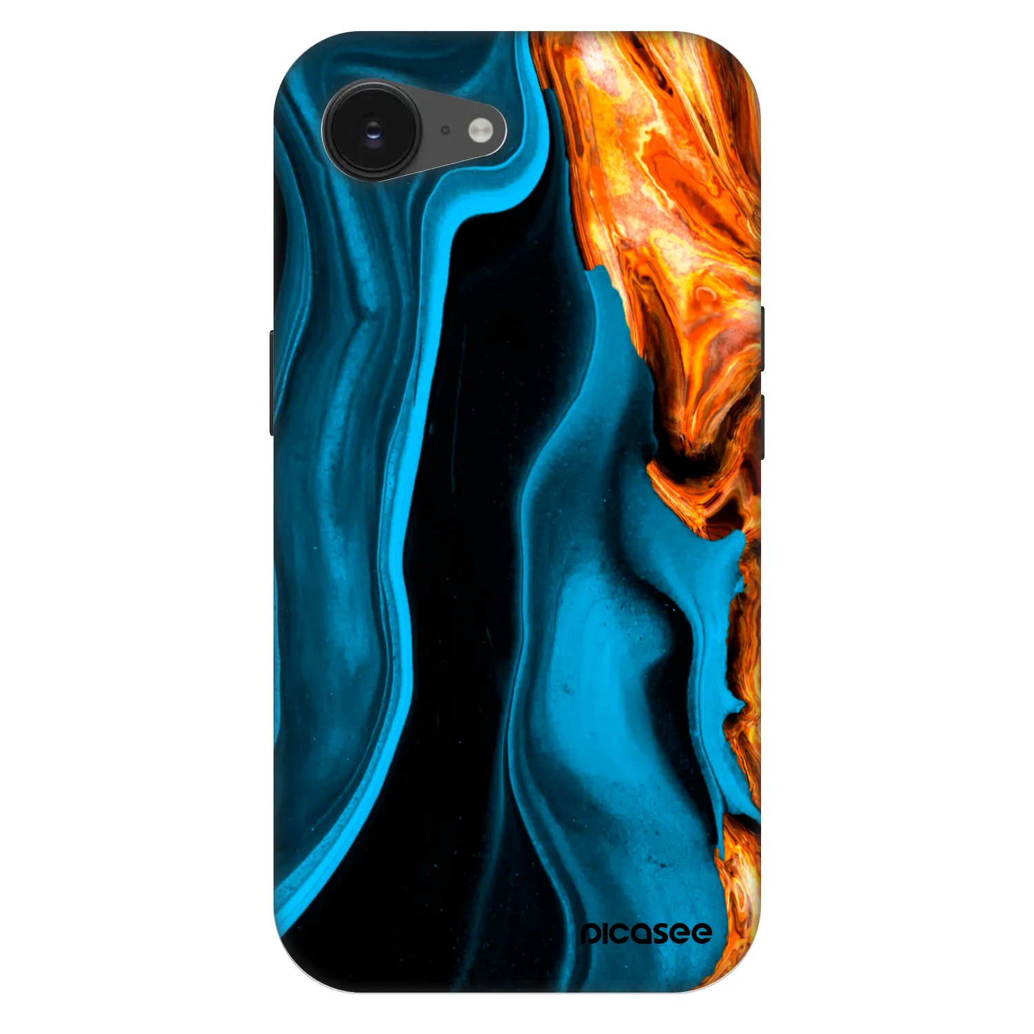 Picasee Fashion Case MagSafe Apple iPhone 17e - Gold blue