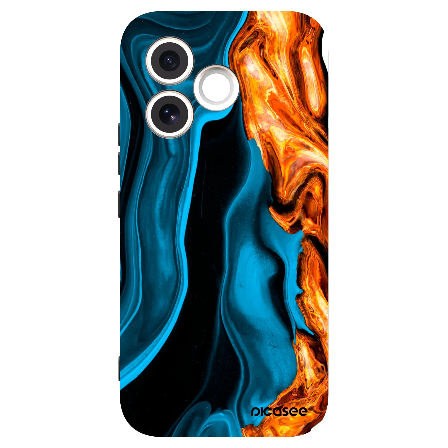 Picasee silikonový černý obal pro Honor 600 Lite - Gold blue
