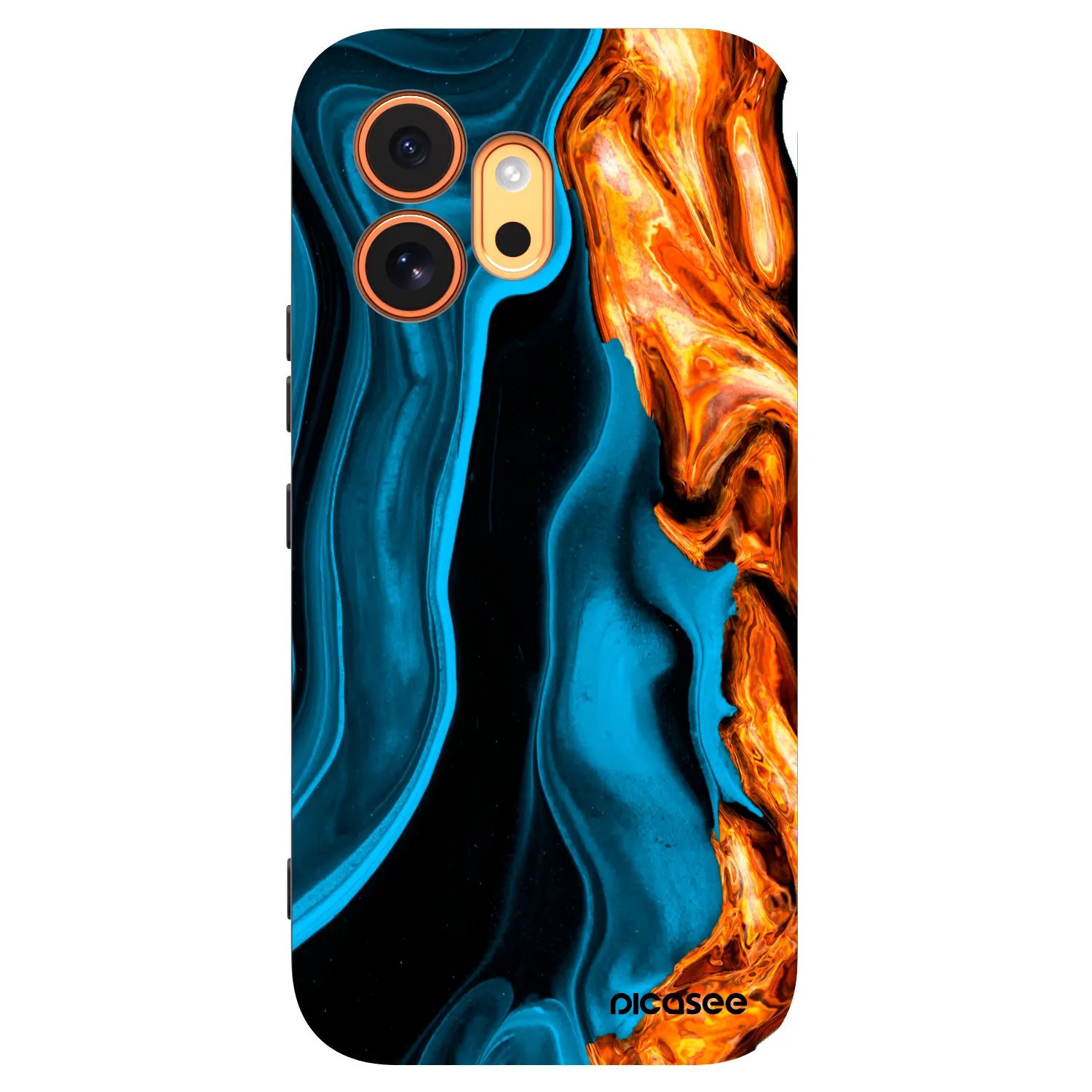 Picasee silikonový černý obal pro Honor 600 - Gold blue