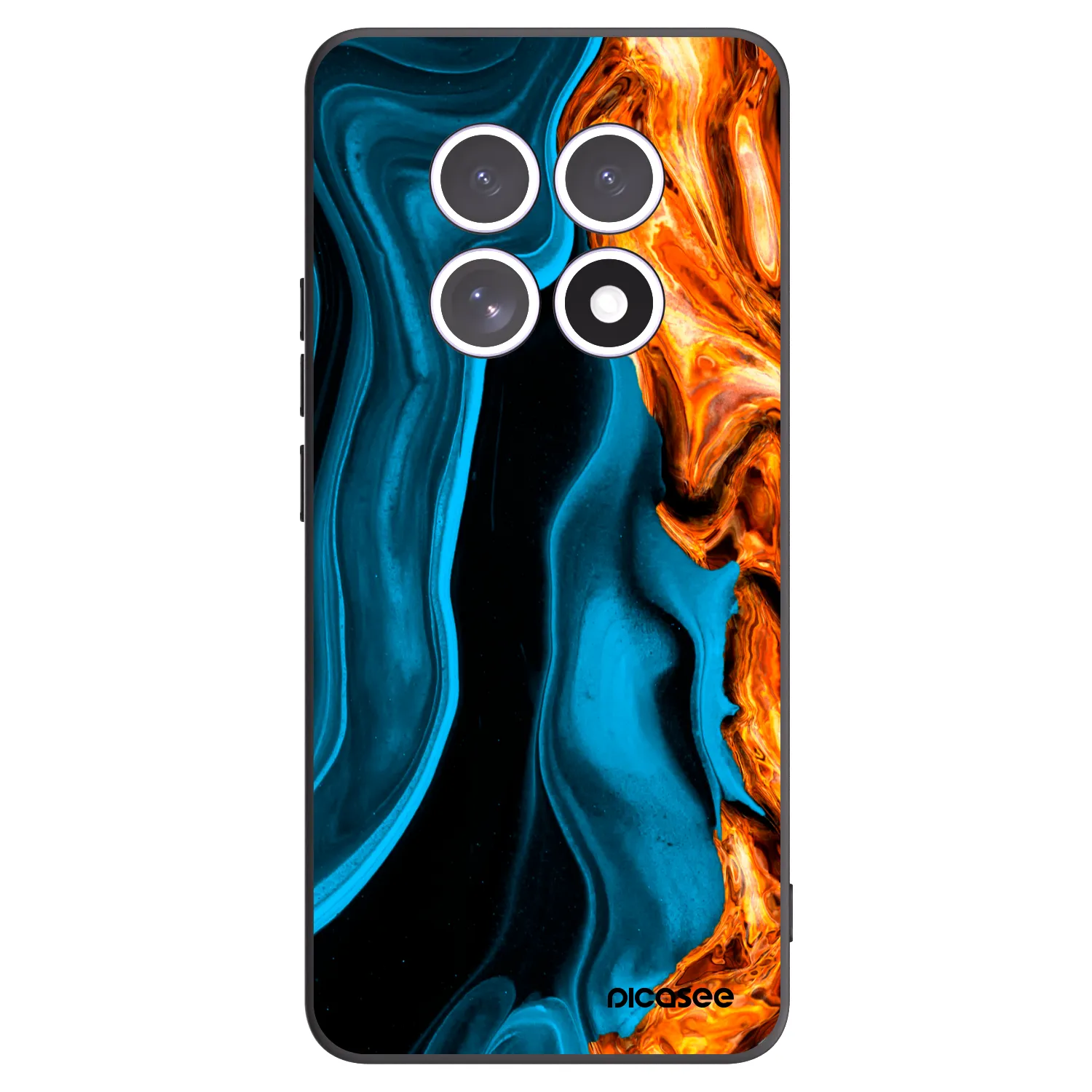Picasee silikonový černý obal pro Xiaomi Redmi Note 15 5G - Gold blue