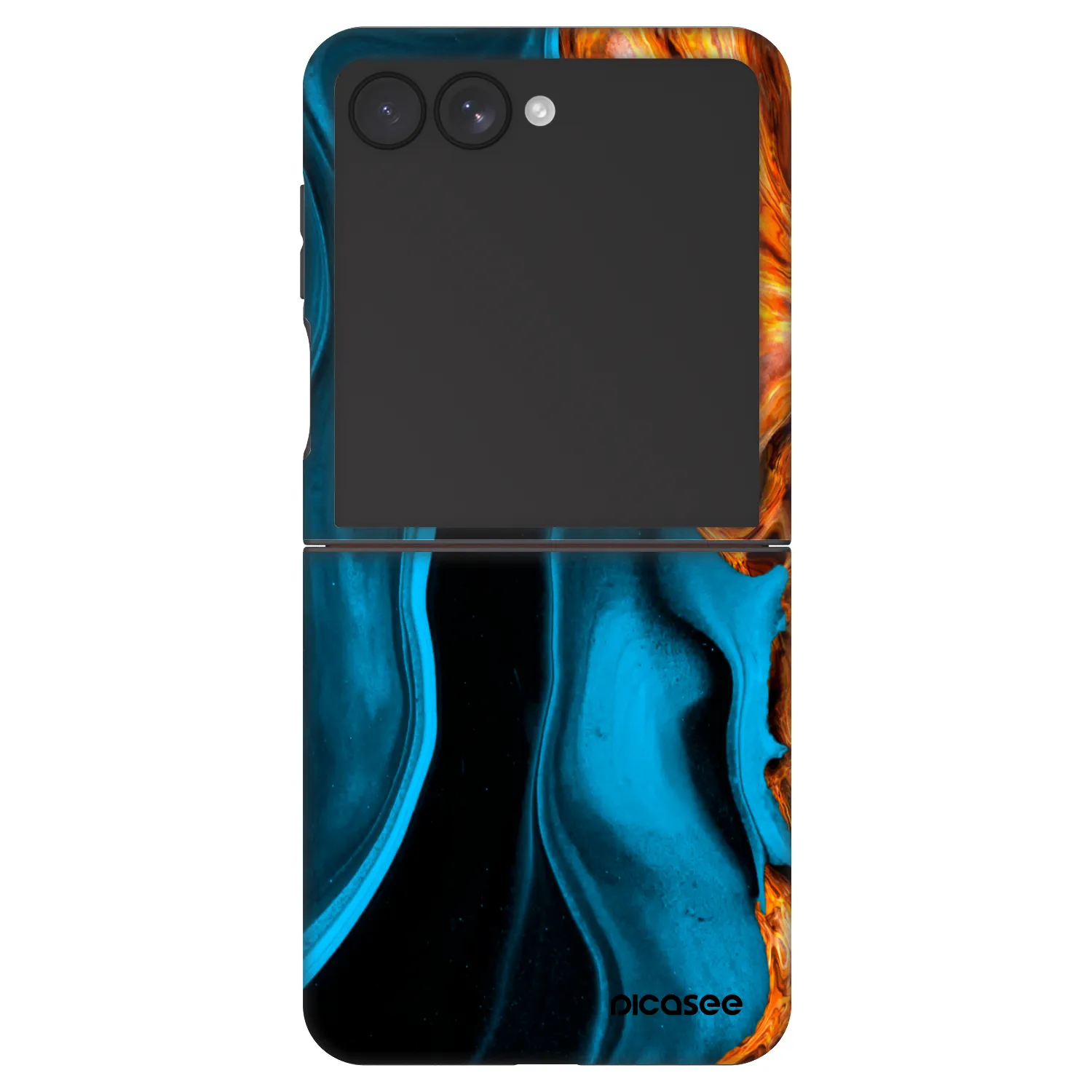 Picasee Fashion Case pro Samsung Galaxy Z Flip7 5G - Gold blue