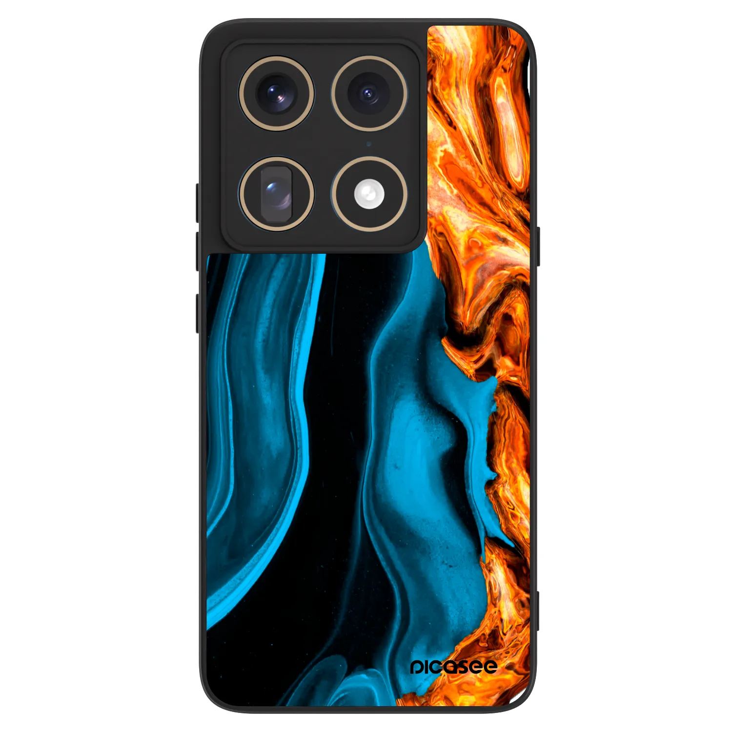 Picasee ULTIMATE CASE pro Motorola Signature - Gold blue
