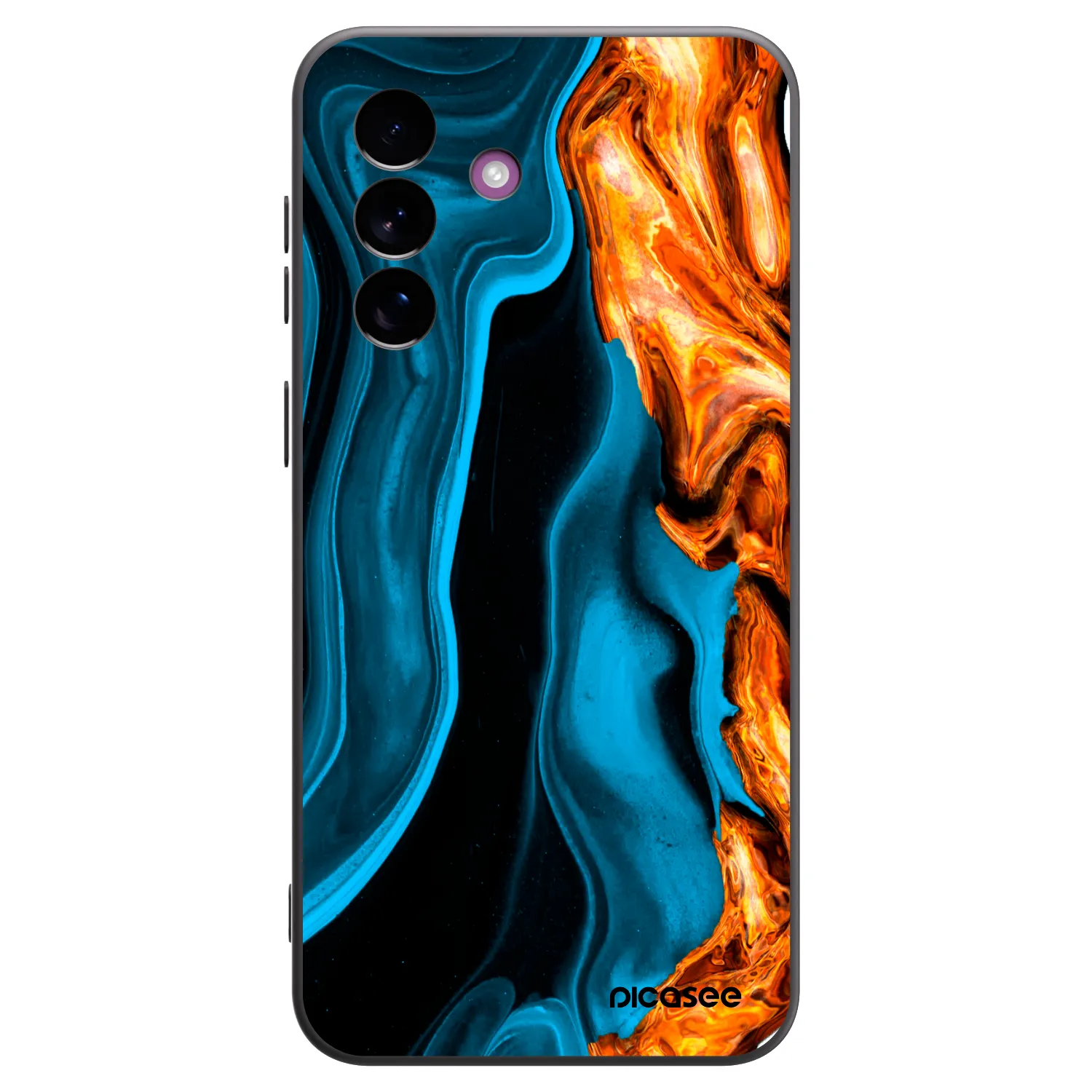 Picasee silikonový černý obal pro Samsung Galaxy A37 - Gold blue