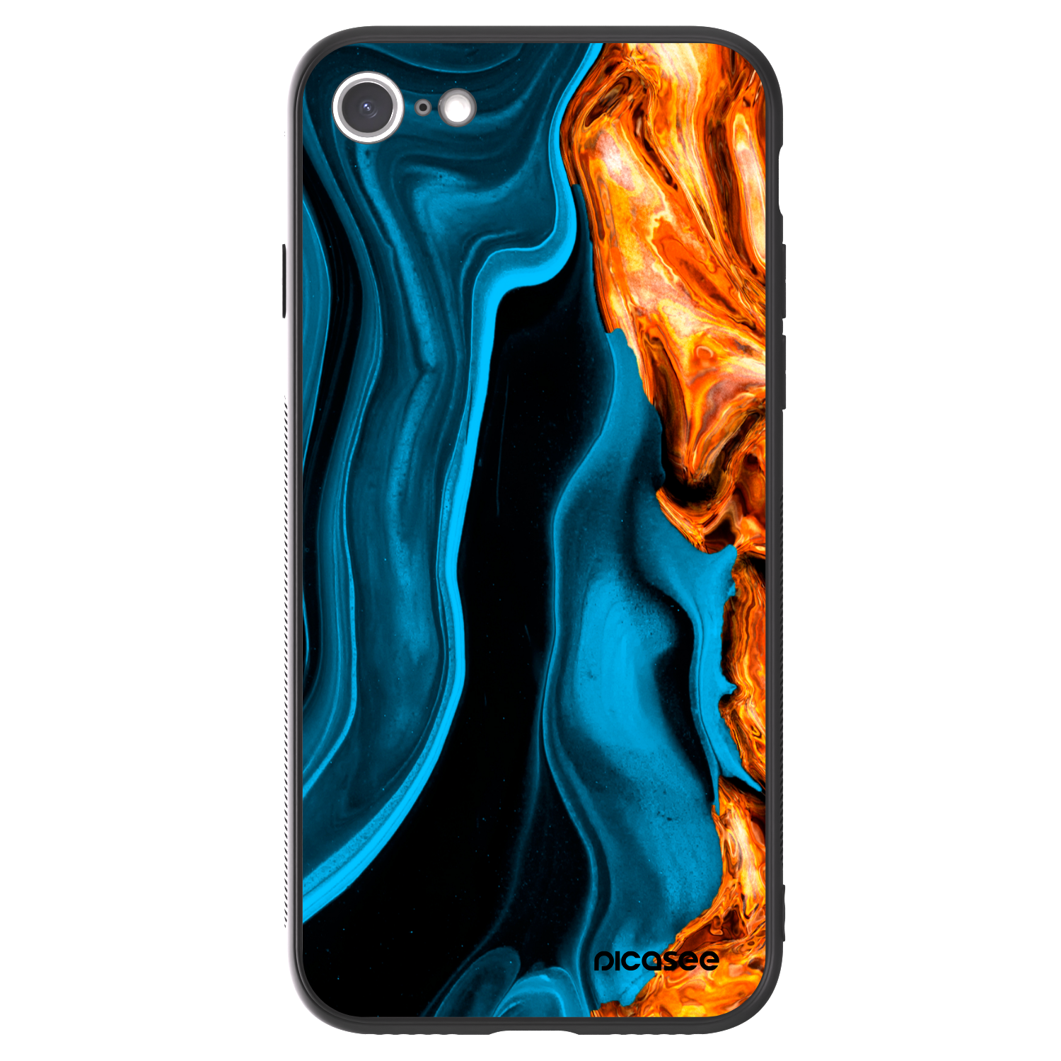 Picasee ULTIMATE CASE pro Apple iPhone 7 - Gold blue