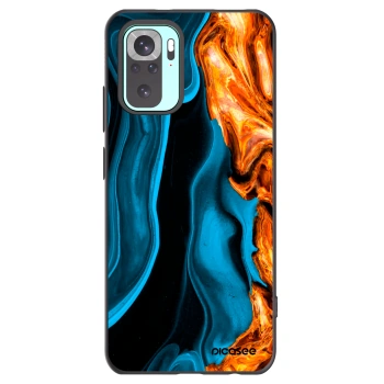Picasee silikonový černý obal pro Xiaomi Redmi Note 10 Pro - Gold blue
