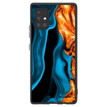 Picasee ULTIMATE CASE pro Samsung Galaxy A71 A715F - Gold blue