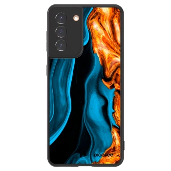 Picasee ULTIMATE CASE pro Samsung Galaxy S21 5G G991B - Gold blue