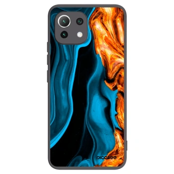 Picasee silikonový černý obal pro Xiaomi Mi 11 Lite - Gold blue