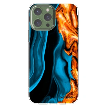 Picasee silikonový průhledný obal pro Apple iPhone 13 Pro Max - Gold blue