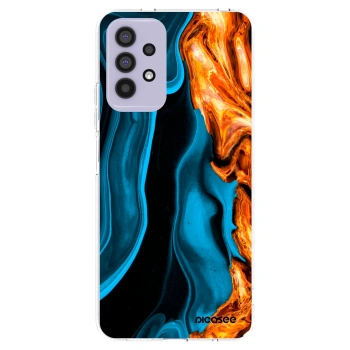 Picasee silikonový průhledný obal pro Samsung Galaxy A32 4G SM-A325F - Gold blue