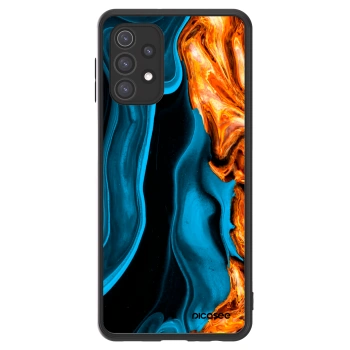 Picasee ULTIMATE CASE pro Samsung Galaxy A32 5G A326B - Gold blue